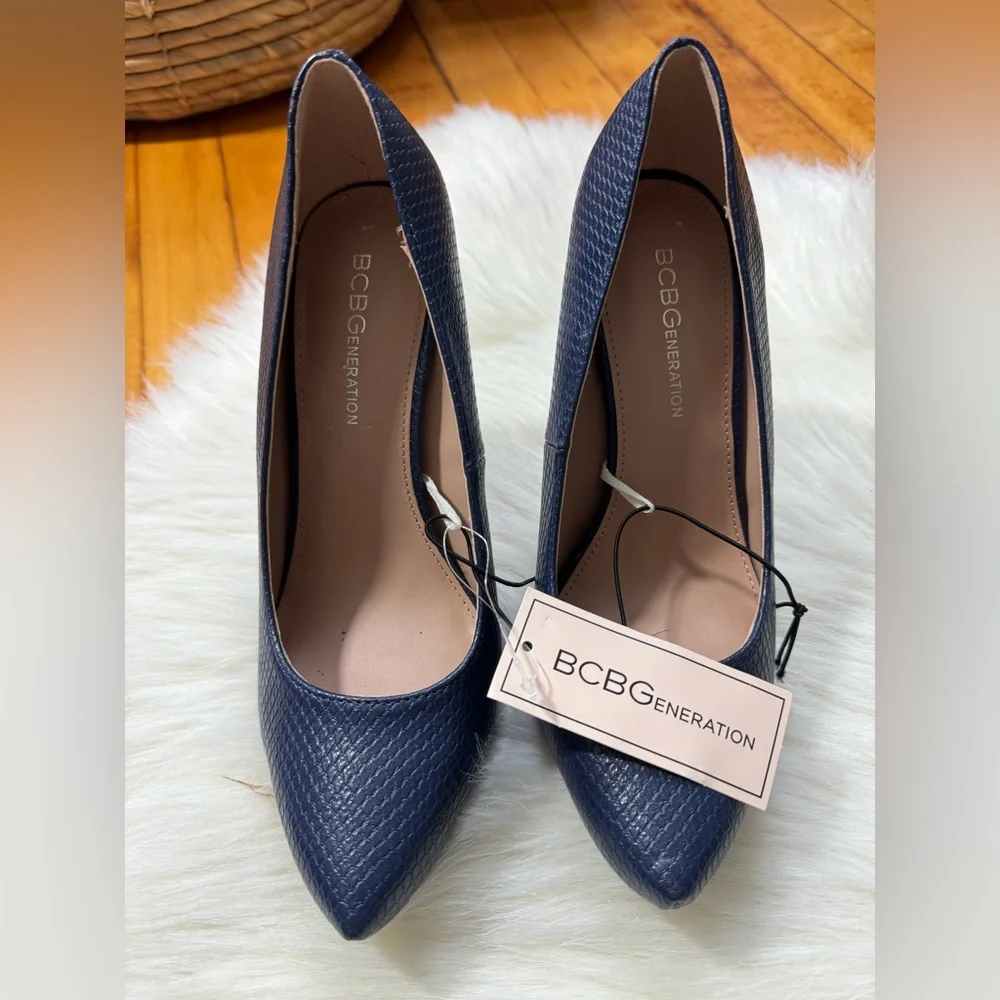 Classic Navy High Heel Pumps - Women's Dress Shoes